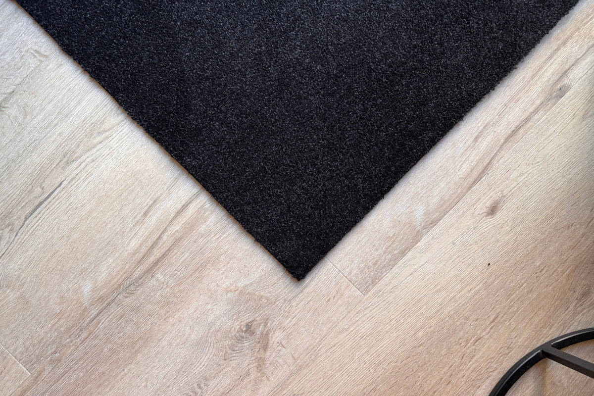 Schoonloopmat op maat Deluxe zwart, sfeerafbeelding