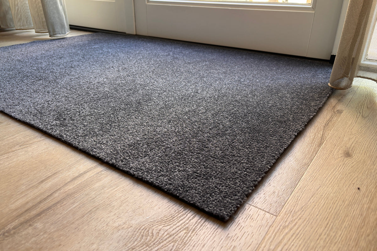 Schoonloopmat op maat Deluxe grijs, sfeerafbeelding