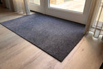 Schoonloopmat op maat Deluxe grijs, detail