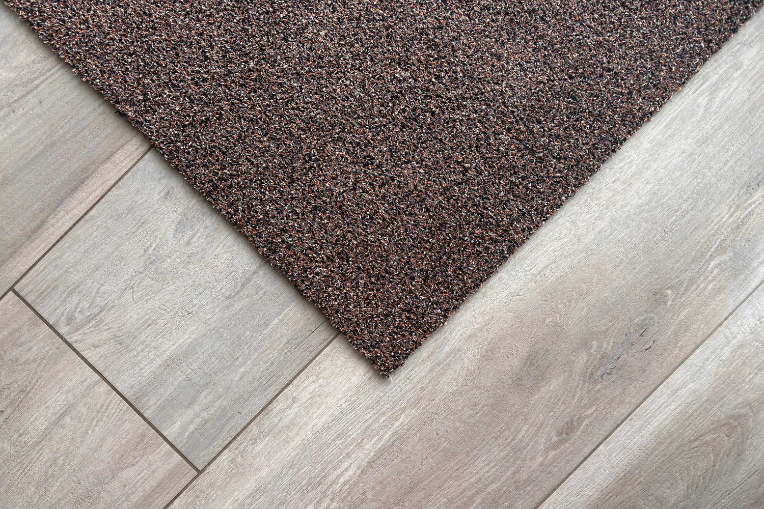 Droogloopmat Premium taupe detail