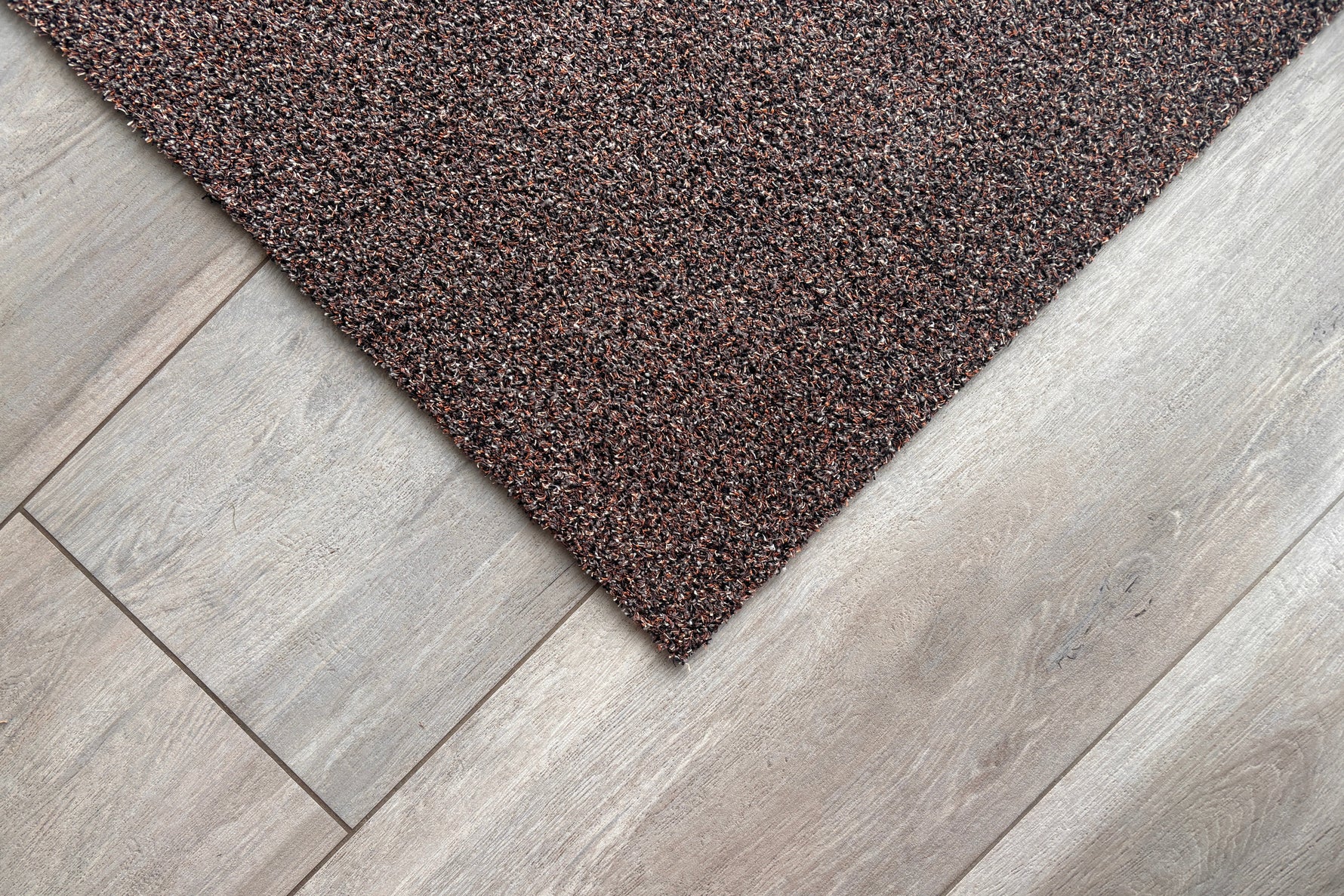 Droogloopmat Premium taupe detail