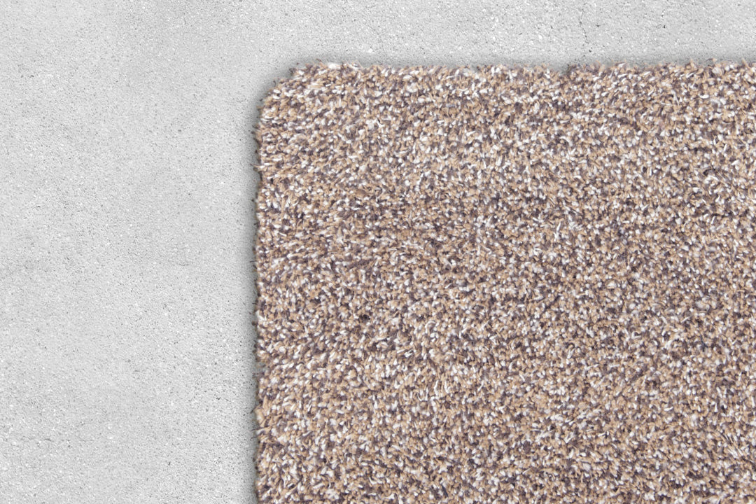 Droogloopmat beige steen