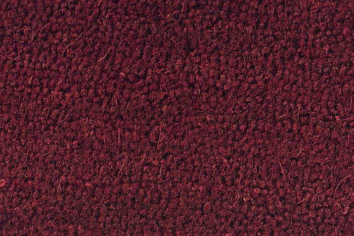 Kokosmat rood, close up, detail
