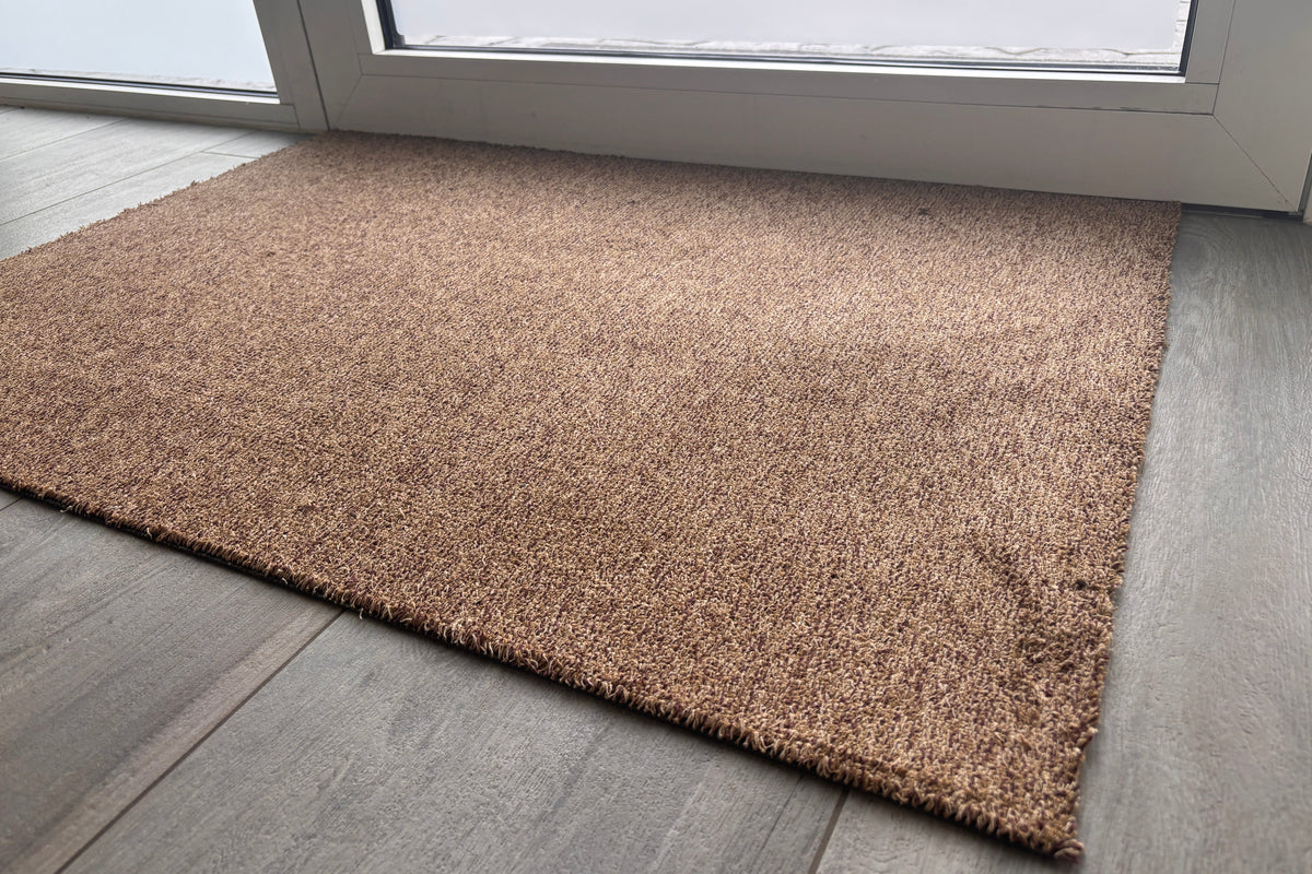 Weekmakervrije droogloopmat beige close up 2