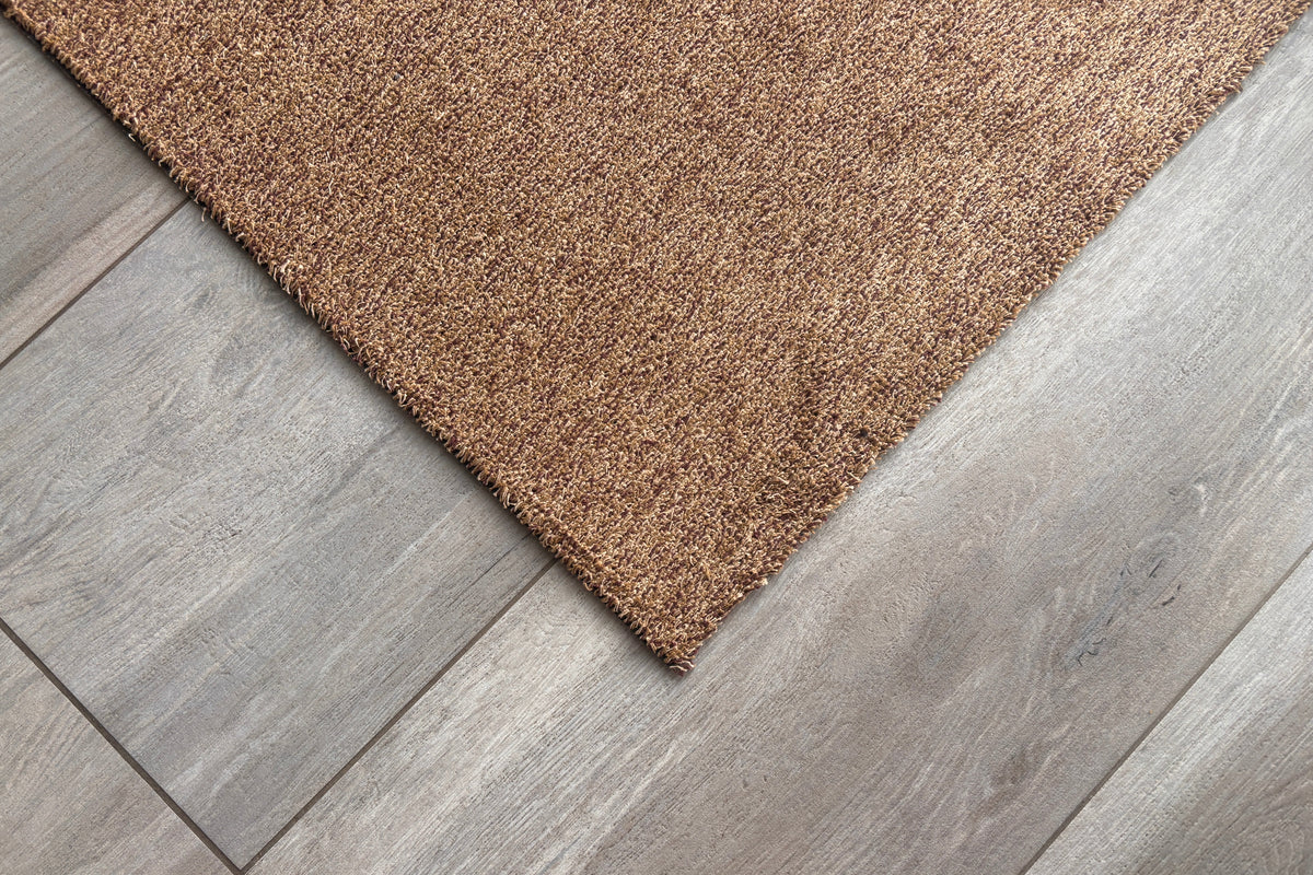 Weekmakervrije droogloopmat beige detail