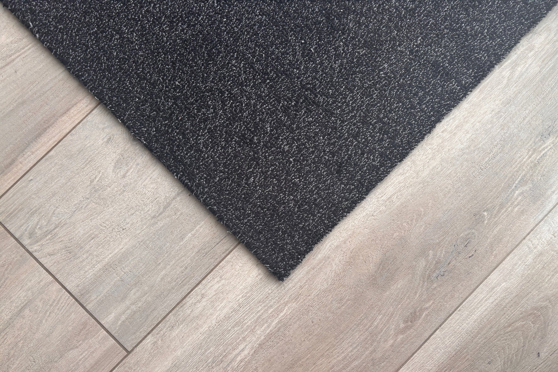 Weekmakervrije droogloopmat zwart detail